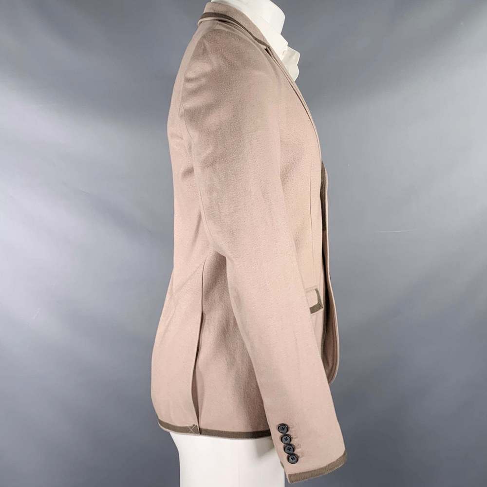MARC by MARC JACOBS Taupe Moleskin Cotton Notch Lapel Sport Coat - Picture 3 of 8